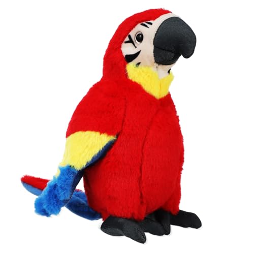 HANABASS Papagei Puppe Papagei Dekoration Süßes Papagei Deko Papagei Figur Lebensechter Papagei realistische Kuscheltiere Papagei Plüsch Vogel Plüsch Sittich Plüsch PP Baumwolle von HANABASS