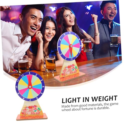 HANABASS Party Spielrad zum Drehen DIY Tisch Drehspiel mit Stabilem Standfuß Leichtes Tragbares Spielrad für Karneval Messe Heimunterhaltung und Vielfältige Event Spiele von HANABASS