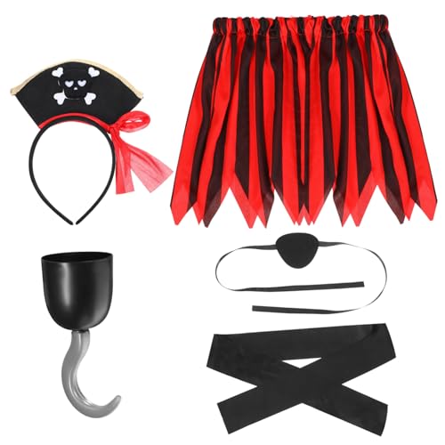 HANABASS Piratenanzug Verkleiden Pirat Mädchen Piratenkostüm Piratenkleidung Mädchen Piratenkostüm Kleinkind Kunststoff HANABASS Piratenanzug Verkleiden Pirat Mädchen Piratenkostüm Piratenkleidung Mädchen Piratenkostüm Kleinkind Kunststoff von HANABASS