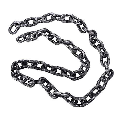 HANABASS Plastik Kette Halloween Deko Lange Fake Chain für Kostüme Cosplay und Partys für Halloween Feiern Mottopartys und Bühnenauftritte von HANABASS