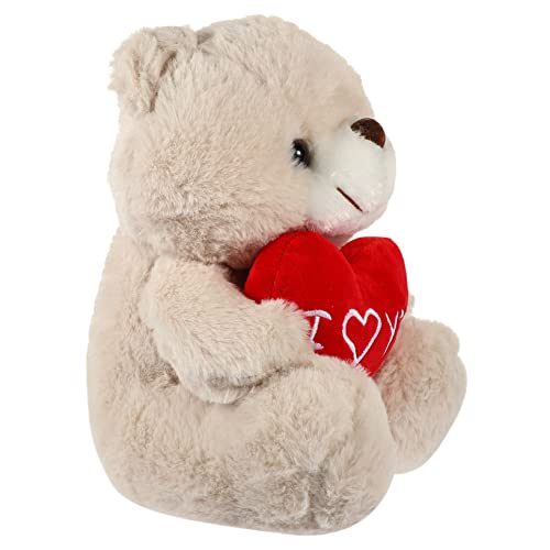 HANABASS Plüsch Bär mit Herz Kuscheltier für Valentinstag und Perfekter Begleiter zum Schlafen Verschönerung von Schlafzimmer von HANABASS