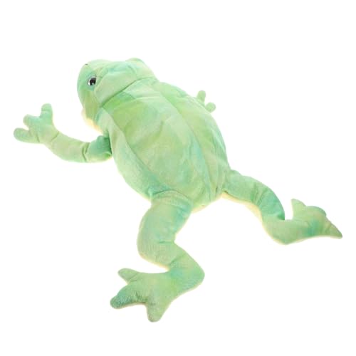 HANABASS Plüsch Frosch Handpuppe aus Weichem Material Interaktives Kinderspielzeug Kreativität und Feinmotorik Sicher und Wiederverwendbar für Zuhause Kindergarten und Lernzentren von HANABASS