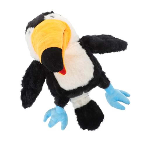 HANABASS Plüsch Handpuppe Großer Schnabel Vogel Handgeführtes Interaktives für Frühe Bildung Rollenspiel Geschichtenerzählen Fördert Vorstellungskraft und Hand Auge Koordination von HANABASS