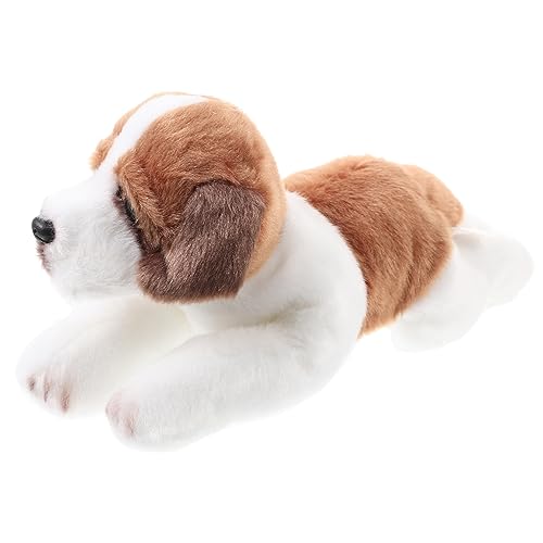 HANABASS Plüsch Hundespielzeug Realistischer Stehender Stoffhund mit Weichem Füllmaterial Kuscheltier Puppe für Mädchen Wohnraumdekoration und von HANABASS