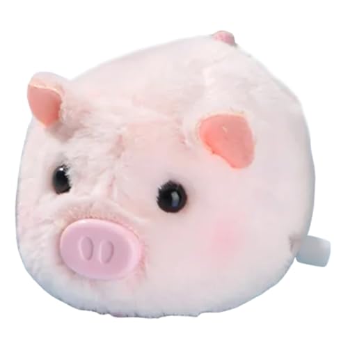 HANABASS Plüsch Schwein Wind Up Kuscheliges Kleines Tier Handlich und Langlebig Weiche Oberfläche für Greifen von HANABASS
