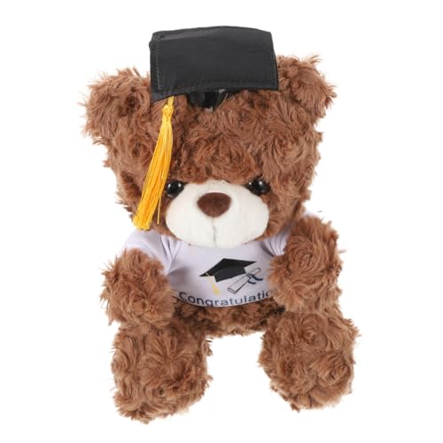 HANABASS Plüschbär mit Doktorhut Süßes Stofftier für Graduierung Geschenktüte Abschlussgeschenk für Schulabschluss oder Bachelorfeier HANABASS Plüschbär mit Doktorhut Süßes Stofftier für Graduierung Geschenktüte Abschlussgeschenk für Schulabschluss oder Bachelorfeier von HANABASS