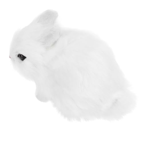 HANABASS Plüschkaninchen Dekoration Realistisches Kaninchen für Desktop Ornament Kuscheltier für Jungen und Mädchen Weiß für Bett und Raumgestaltung HANABASS Plüschkaninchen Dekoration Realistisches Kaninchen für Desktop Ornament Kuscheltier für Jungen und Mädchen Weiß für Bett und Raumgestaltung von HANABASS