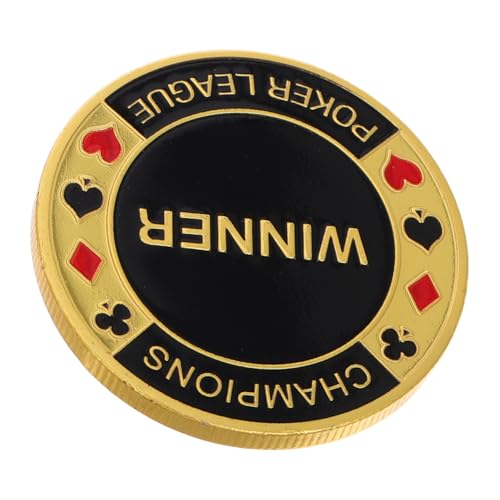 HANABASS Pokerkartenpresse Poker-Gedenkmünze Pokerzubehör für Männer Gedenkmünzen aus Metall Glücksmünze Sammlermünze Pokerkartenschutz sammelbare Medaille Erinnerungsmedaille Legierung HANABASS Pokerkartenpresse Poker-Gedenkmünze Pokerzubehör für Männer Gedenkmünzen aus Metall Glücksmünze Sammlermünze Pokerkartenschutz sammelbare Medaille Erinnerungsmedaille Legierung von HANABASS