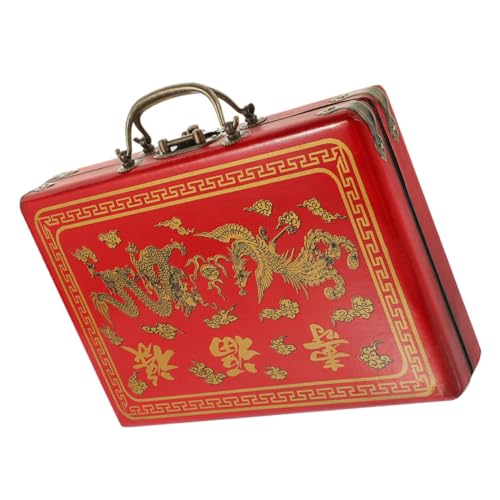 HANABASS Portable Retro Mahjong Aufbewahrungsbox Handliche Mahjong Transportbox für Reisen Robuste und PU Materialien Praktisch Schnappverschluss für Familienspiele und Versammlungen HANABASS Portable Retro Mahjong Aufbewahrungsbox Handliche Mahjong Transportbox für Reisen Robuste und PU Materialien Praktisch Schnappverschluss für Familienspiele und Versammlungen von HANABASS