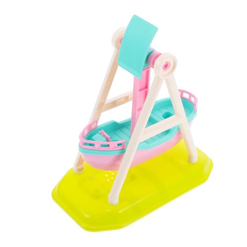 HANABASS Puppen-Vergnügungspark Piratenspielzeug Miniatur-Piratenschiffmodell Puppenzubehör Mini House Accessory -Requisiten Mini-Puppenhauszubehör Miniaturspielzeug Plastik von HANABASS