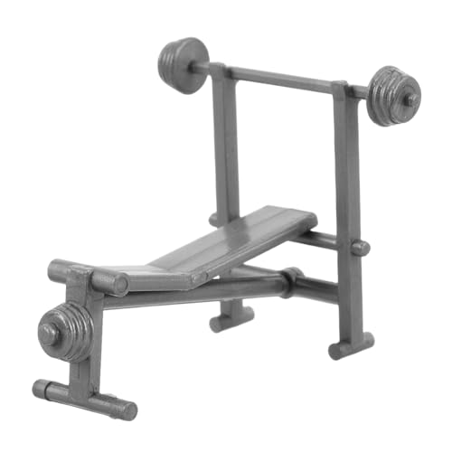 HANABASS Puppenhaus Fitnessgeräte Hantelbank mit Hanteln Detailgetreues Zubehör für Puppenmöbel DIY Indoor Fitness Szene Puppenhaus Dekoration HANABASS Puppenhaus Fitnessgeräte Hantelbank mit Hanteln Detailgetreues Zubehör für Puppenmöbel DIY Indoor Fitness Szene Puppenhaus Dekoration von HANABASS