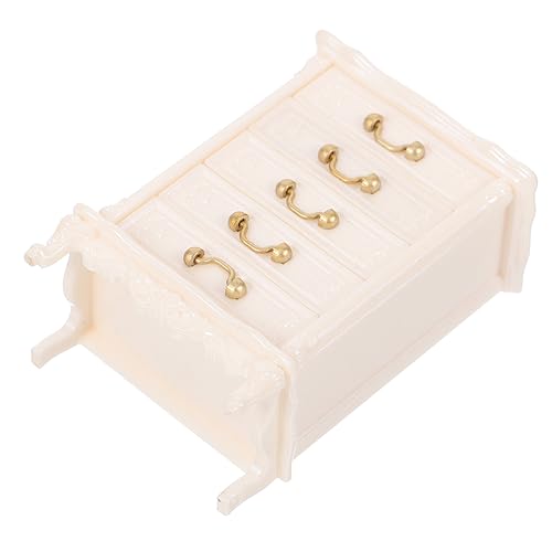 HANABASS Puppenhaus-Kommode Mini Zubehör für Puppenhäuser puppenhaus Puppenhausmöbel kleines Puppenhaus bücherregal puppenhaus Wohnzimmer möbel Dollhouse Decor Plastik Weiß HANABASS Puppenhaus-Kommode Mini Zubehör für Puppenhäuser puppenhaus Puppenhausmöbel kleines Puppenhaus bücherregal puppenhaus Wohnzimmer möbel Dollhouse Decor Plastik Weiß von HANABASS