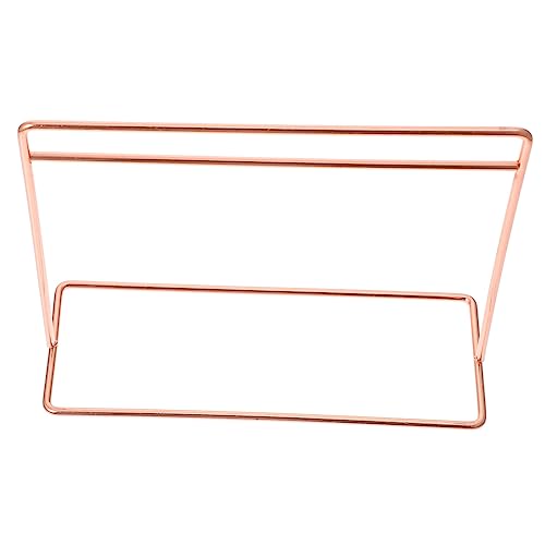 HANABASS Puppenhaus Mini -Kleidung Rack Zubehör für Puppenstubenständer Puppenhaus-Aufhänger Puppenhaus Kleiderständer Mini-Kleiderbügel Eisen Rose Gold von HANABASS
