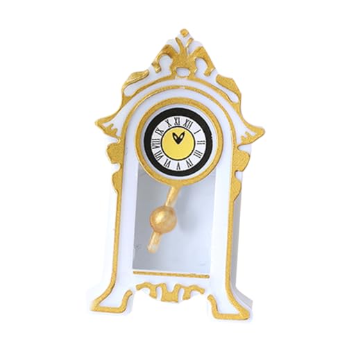 HANABASS Puppenhaus Mini Uhr Orchester Miniaturen puppenhaus Wohnzimmer klein winzig Retro Uhr Home Decor Puppenhaus-Uhr mini Scale Miniatur-Hausversorgung Uhr Figur Harz Weiß HANABASS Puppenhaus Mini Uhr Orchester Miniaturen puppenhaus Wohnzimmer klein winzig Retro Uhr Home Decor Puppenhaus-Uhr mini Scale Miniatur-Hausversorgung Uhr Figur Harz Weiß von HANABASS