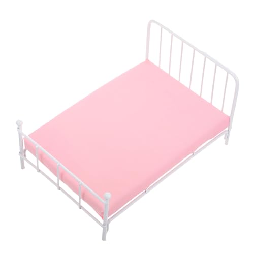 HANABASS Puppenhaus Miniaturbett Weiß mit Metallrahmen und Matratze Authentisches Einzelbett für Puppenhaus Schlafzimmerdekoration Vielseitig Kombinierbar für Kreative Spielszenen HANABASS Puppenhaus Miniaturbett Weiß mit Metallrahmen und Matratze Authentisches Einzelbett für Puppenhaus Schlafzimmerdekoration Vielseitig Kombinierbar für Kreative Spielszenen von HANABASS