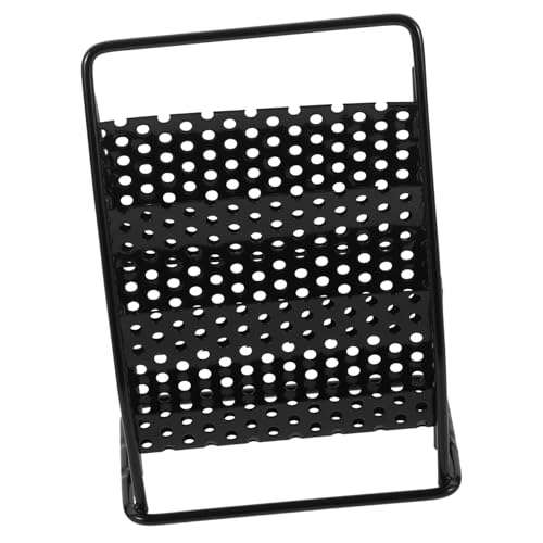 HANABASS Puppenhaus Möbel Dekoration Stabiles Miniatur Regal mit Glatter Oberfläche Vielseitig Einsetzbar für Puppenstube und DIY dekor Schwarz von HANABASS