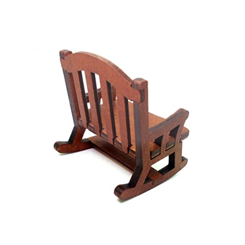 HANABASS Puppenhaus Möbel Modell Kreativer Retro Mini Stuhl Handgefertigt Sicheres Material für Puppenhaus Dekoration und Kinderspielzeug HANABASS Puppenhaus Möbel Modell Kreativer Retro Mini Stuhl Handgefertigt Sicheres Material für Puppenhaus Dekoration und Kinderspielzeug von HANABASS