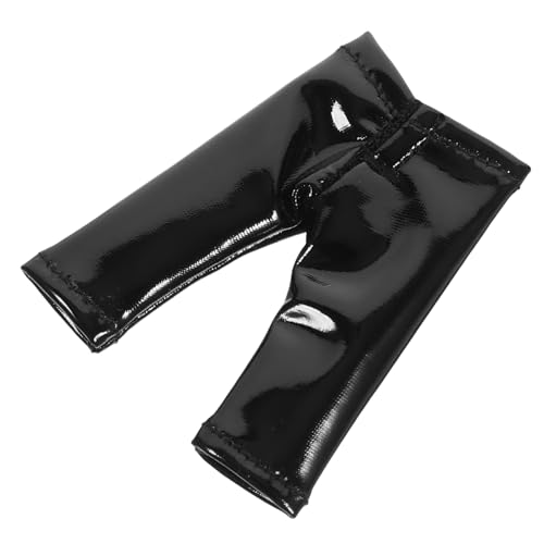HANABASS Puppenhose puppenkleidung Puppen Kleidung doll Clothes Geburtstagsgeschenke Puppenfavorit hosenbügel Puppe kostüm Puppen-Chaparejos Lederhose für Puppe Stoff Black von HANABASS