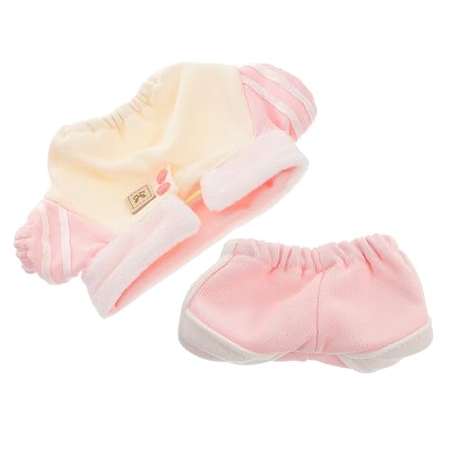 HANABASS Puppenkleidung aus Baumwolle mit Wendekragen Lässiges Sweatshirt und Hose Süßes Miniatur Outfit für Kleine Stofftiere und Sammler Vielseitig und Einfach zu Transportieren HANABASS Puppenkleidung aus Baumwolle mit Wendekragen Lässiges Sweatshirt und Hose Süßes Miniatur Outfit für Kleine Stofftiere und Sammler Vielseitig und Einfach zu Transportieren von HANABASS