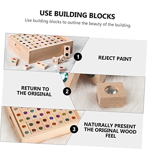 HANABASS Puzzle Holzbausteine Lernspielzeug Kreatives Robust und Langlebig für Problemlösung und Teamwork von HANABASS