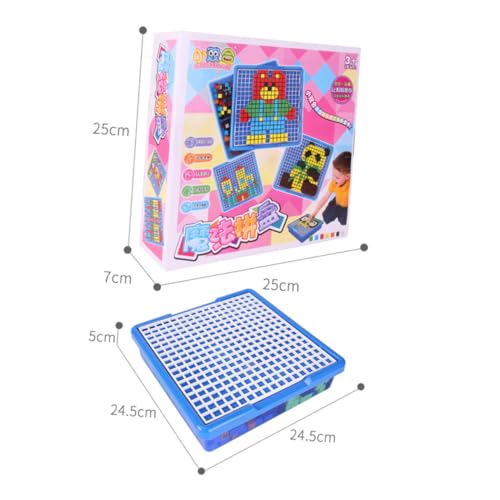 HANABASS Puzzle aus Kunststoff Frühpädagogisches Lernspielzeug Bunte Formen Fördern der Kreativität Geeignet für Farb Formerkennung Sicheres Plastikspielzeug von HANABASS