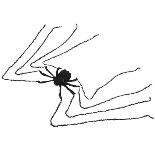 HANABASS Realistische Große Halloween Spinne Dekoration Plüschige Gruselige Riesenspinne mit Langen Beinen Vielseitige Horrordeko für Garten Party und Haunted House Langlebiges Weiches HANABASS Realistische Große Halloween Spinne Dekoration Plüschige Gruselige Riesenspinne mit Langen Beinen Vielseitige Horrordeko für Garten Party und Haunted House Langlebiges Weiches von HANABASS