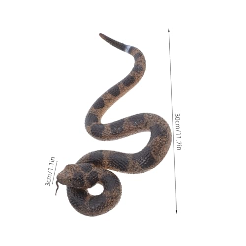 HANABASS Realistische Gummi Schlange mit Rasselgeräusch Weiches Langlebiges TPR Material Tragbares Simulation Rattlesnake Modell für Halloween Deko Partygeschenke und Outdoor Spaß HANABASS Realistische Gummi Schlange mit Rasselgeräusch Weiches Langlebiges TPR Material Tragbares Simulation Rattlesnake Modell für Halloween Deko Partygeschenke und Outdoor Spaß von HANABASS