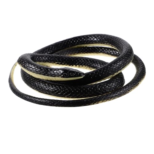 HANABASS Realistische Gummischlange für Scherze Tricky Snake Requisiten für Halloween Deko Garten Schutz Detailreich und Lebensecht von HANABASS