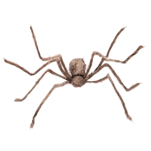 HANABASS Realistische Halloween Deko Plüschspinne Gruseliges Kuscheltier Spinnenmodell Weiches Stofftier für Party Karneval Cosplay und Gruselfeste von HANABASS