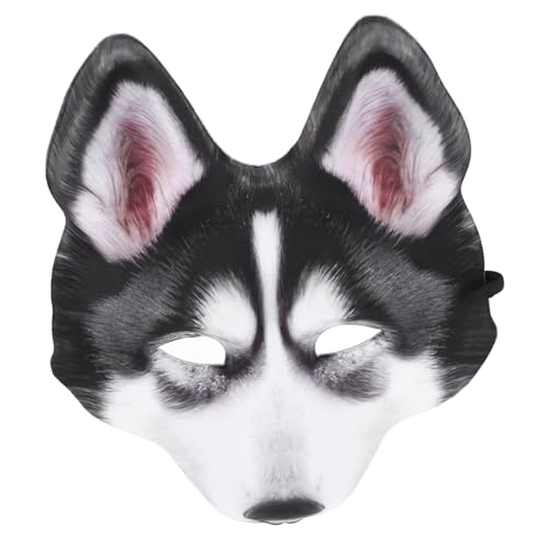HANABASS Realistische Halloween Tiermaske Hundekopf Vollgesichtsmaske Atmungsaktiv für Karneval Cosplay Party Masquerade Festival Zubehör von HANABASS