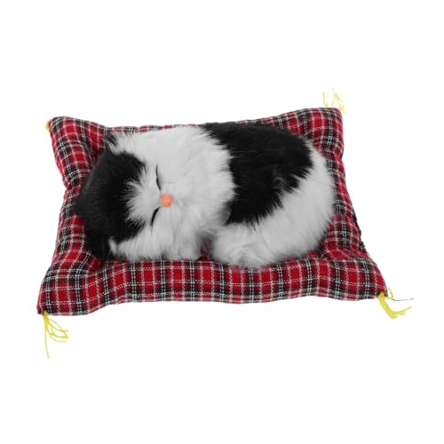 HANABASS Realistische Plüschkatze mit Interaktivem Miauen Handgefertigte Kätzchenfigur mit Weichem Kissen Lebensechte Katzen-Dekoration für Zuhause Büro Regal und Geschenkidee HANABASS Realistische Plüschkatze mit Interaktivem Miauen Handgefertigte Kätzchenfigur mit Weichem Kissen Lebensechte Katzen-Dekoration für Zuhause Büro Regal und Geschenkidee von HANABASS