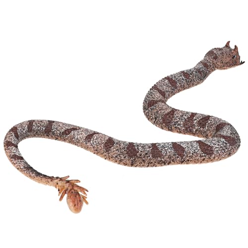 HANABASS Realistische TPR Silikon Schlange Weiche Langlebige Dekofigur für Garten und Halloween Echte Optik Vogelabwehr Partyspaß und Lernzwecke von HANABASS