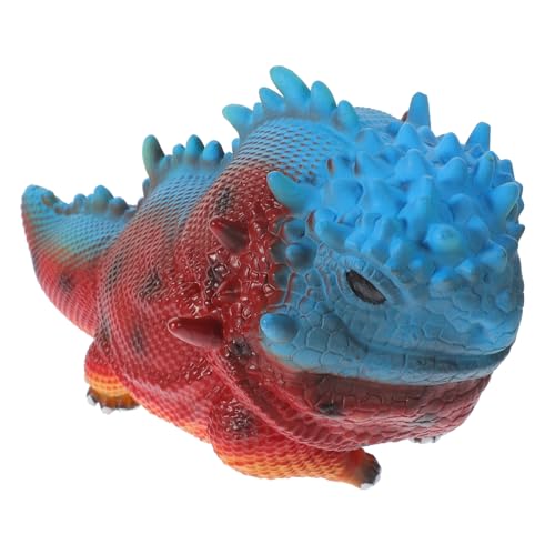 HANABASS Realistische Weiche Eidechsenfigur mit Lebensechtem Design Farbenfrohes Reptil als Dekoration und Pädagogisches Modell für Garten Balkon und Lernzwecke von HANABASS