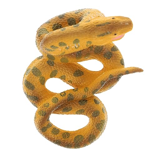 HANABASS Realistisches Boa Modellspielzeug aus Sicherem Detailgetreue Reptilienfigur für Festival Cosplay Requisite Lebensechte Schlange Dekoration für Halloween und Streichspaß von HANABASS