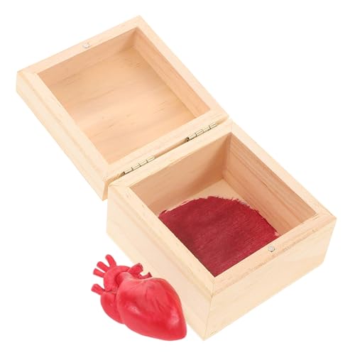 HANABASS Realistisches Herz dekor in Kleiner Holzbox Einzigartiges Organisches Design Kreative Geschenkbox für Halloween Valentinstag und Originelle Wohnraumdekoration Vielseitig HANABASS Realistisches Herz dekor in Kleiner Holzbox Einzigartiges Organisches Design Kreative Geschenkbox für Halloween Valentinstag und Originelle Wohnraumdekoration Vielseitig von HANABASS