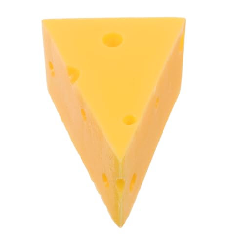 HANABASS Realistisches Käsemodell Klein Leichte Simulation Käsekuchen Deko für Wohnaccessoires Vielseitiges Dessert Requisit für Foto und Hausgestaltung von HANABASS