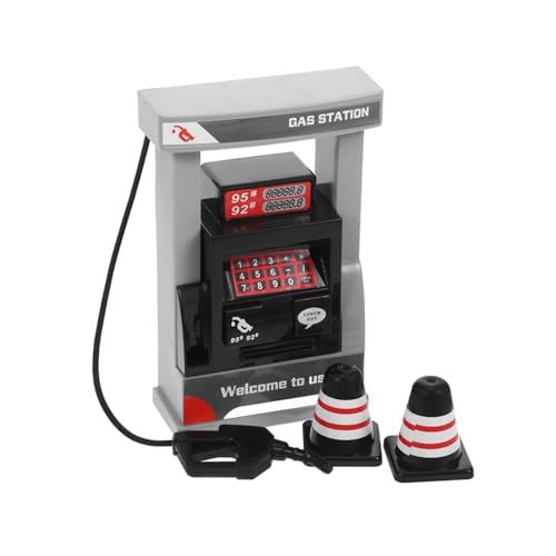 HANABASS Realistisches Miniatur Gasstation mit Multifunktionaler Sprachansage Interaktives Modell für Motorik Beobachtung und Kreativem Lernen von HANABASS