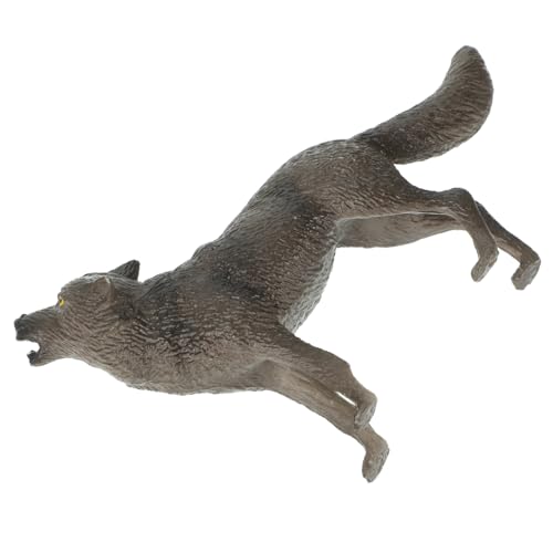 HANABASS Realistisches Wolf Modell Kunststoff Figur Wildtiere Miniatur Dekoration für HANABASS Realistisches Wolf Modell Kunststoff Figur Wildtiere Miniatur Dekoration für von HANABASS