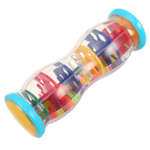 HANABASS Regenstab Musikinstrument Bunter Percussion Soundmaker für Frühe Musikförderung Lernspielzeug Shaker Kunststoff Pädagogisch Interaktiv Spaßig von HANABASS