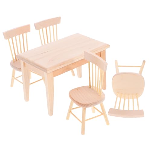 HANABASS Retro Holzstuhl Tisch Dekorative Miniaturmöbel für Puppenhäuser für DIY Projekte Tischdekoration Zufällige Holzfarbe Zufällige Farbe Zufällige Farbe HANABASS Retro Holzstuhl Tisch Dekorative Miniaturmöbel für Puppenhäuser für DIY Projekte Tischdekoration Zufällige Holzfarbe Zufällige Farbe Zufällige Farbe von HANABASS