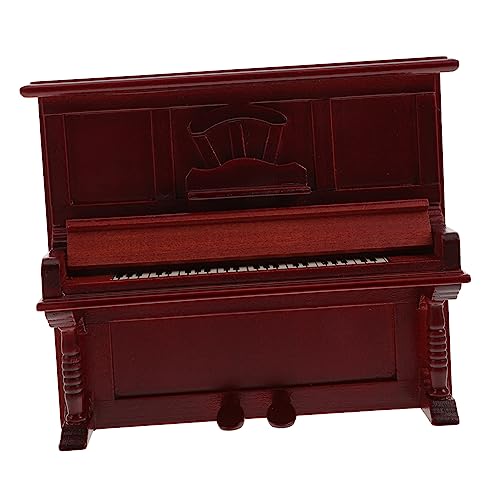 HANABASS Retro -Klaviermodell Mini-Hausschmuck Klavierdekore Puppenhausverzierung aus Holz kleines Hausgerät Miniatur-Outdoor-Tools kleine Hausdekoration hölzern rot HANABASS Retro -Klaviermodell Mini-Hausschmuck Klavierdekore Puppenhausverzierung aus Holz kleines Hausgerät Miniatur-Outdoor-Tools kleine Hausdekoration hölzern rot von HANABASS