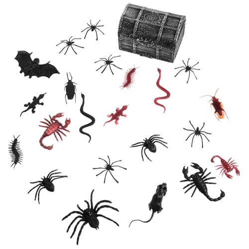 HANABASS Scary Animal Prank Toys Set Teilig Halloween Deko Spinne Schlange Spinnennetz Party Zubehör für Lustige Gruselspielzeuge HANABASS Scary Animal Prank Toys Set Teilig Halloween Deko Spinne Schlange Spinnennetz Party Zubehör für Lustige Gruselspielzeuge von HANABASS