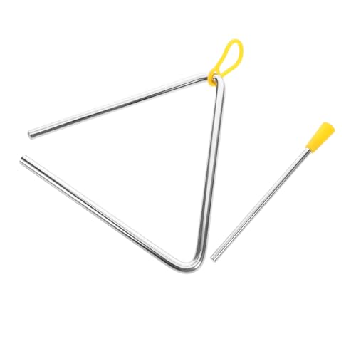 HANABASS Schlaginstrument für Handpercussionsinstrument Rhythmusdreieck musikalischer Triangelstürmer Vorschule Musikspielzeug Schlaginstrument mit Stürmer Metall Kunststoff HANABASS Schlaginstrument für Handpercussionsinstrument Rhythmusdreieck musikalischer Triangelstürmer Vorschule Musikspielzeug Schlaginstrument mit Stürmer Metall Kunststoff von HANABASS