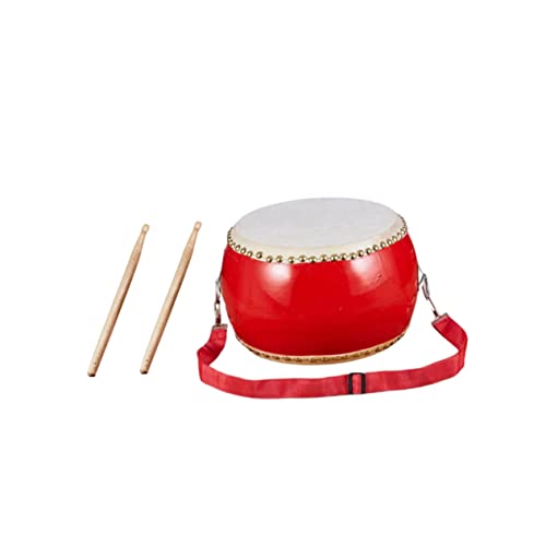 HANABASS Schlagzeug Percussion Instrument aus Rindsleder und Holz mit Sticks und Verstellbarem Gurt Musikspielzeug Hand Auge Koordination und Musikalischem Gefühl für Jungen und Mädchen HANABASS Schlagzeug Percussion Instrument aus Rindsleder und Holz mit Sticks und Verstellbarem Gurt Musikspielzeug Hand Auge Koordination und Musikalischem Gefühl für Jungen und Mädchen von HANABASS