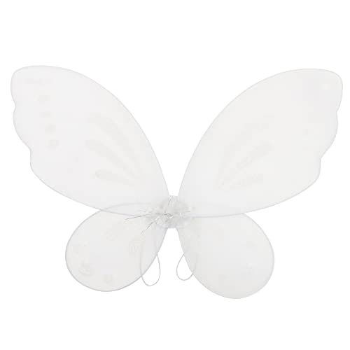 HANABASS Schmetterlingsflügelspielzeuge Led Schmetterlingskostüm Für Feenflügel Rosa Party Kleine Fee Kinderfee Kleinkind Schmetterlingsflügel Fee Für Mädchen Funkeln Nylon Weiß von HANABASS