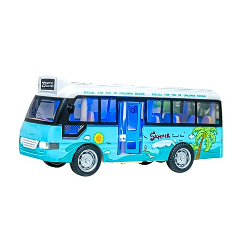 HANABASS Schulbus mit Licht und Musik Pädagogisches Auto für Simulationsbusmodell mit Öffnenden Türen für Kreative HANABASS Schulbus mit Licht und Musik Pädagogisches Auto für Simulationsbusmodell mit Öffnenden Türen für Kreative von HANABASS
