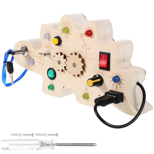HANABASS Sensorisches für Dinosaurier Busy Board aus Montessori Lernspielzeug Kreativität und Feinmotorik Robustes und Langlebiges Design HANABASS Sensorisches für Dinosaurier Busy Board aus Montessori Lernspielzeug Kreativität und Feinmotorik Robustes und Langlebiges Design von HANABASS