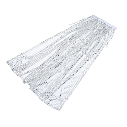 HANABASS Silberner Pailletten Umhang mit Kapuze Halloween Kostüm Cape für Damen Ab Glitzerndes Party Cape für Vampir Hexe Cosplay Karneval Verkleidung HANABASS Silberner Pailletten Umhang mit Kapuze Halloween Kostüm Cape für Damen Ab Glitzerndes Party Cape für Vampir Hexe Cosplay Karneval Verkleidung von HANABASS