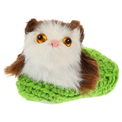 HANABASS Simulationskatzenspielzeug Tiere realistisch drinnen Figur ausgestopft Simulationskatzenpuppe Simulation Kat lebensechte Katze Bereicherung für Katzen Garn Green HANABASS Simulationskatzenspielzeug Tiere realistisch drinnen Figur ausgestopft Simulationskatzenpuppe Simulation Kat lebensechte Katze Bereicherung für Katzen Garn Green von HANABASS