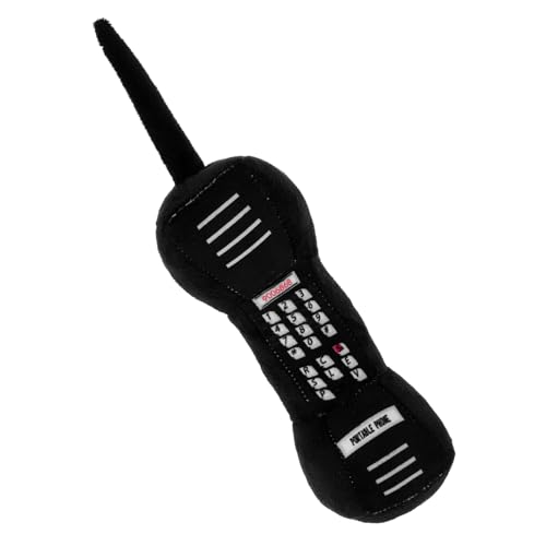 HANABASS Simulationsspielzeug des Großen Plüsch Telefon Kleinkind Mädchen Kuscheltiere Handypuppe Kinderspielzeug Black Pp Baumwolle von HANABASS
